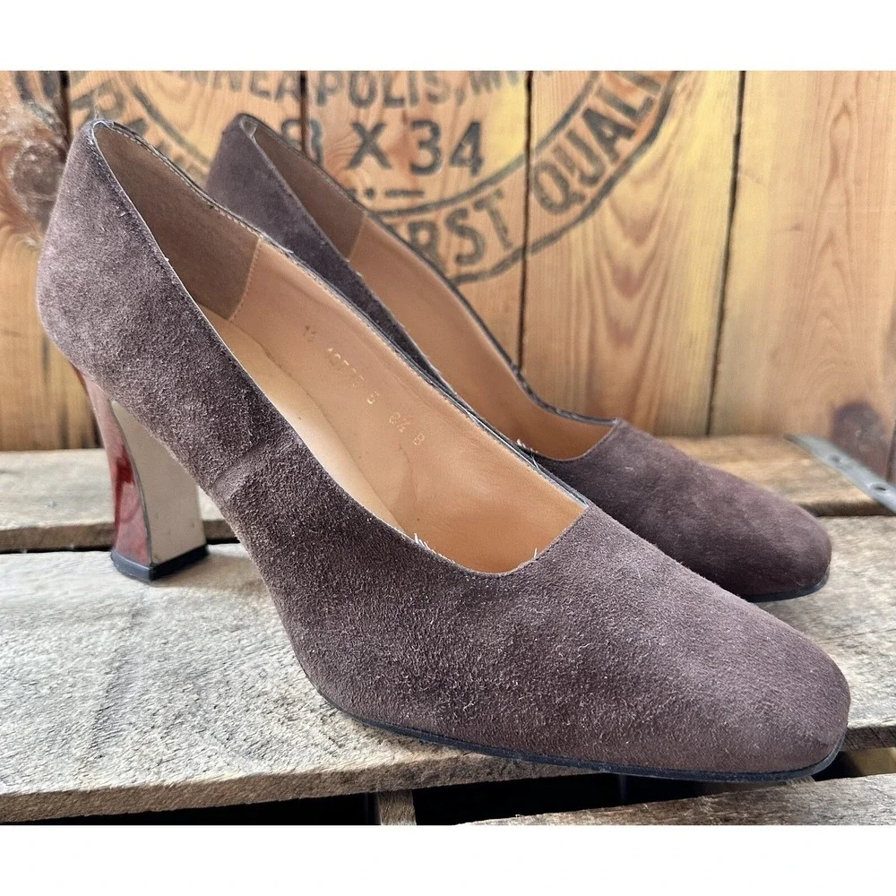 Valerie Stevens Heeled Pumps Angel‎ Brown Size 8.5 B Business
